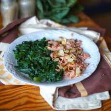 Przepis na Kokosowy łosoś z migdałami/ coconut smoked salmon with almond flakes