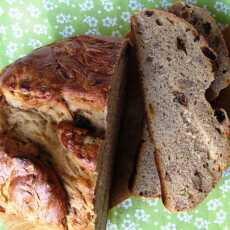Przepis na Chleb żytni z orzechami i rodzynkami
