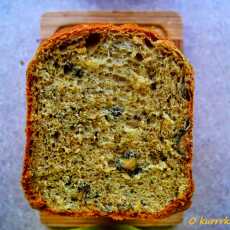 Przepis na Zielony chlebek z pestkami dyni