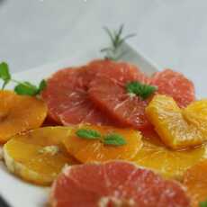 Przepis na Cytrusy z Cynamonowym Sosem Klonowym / Citrus Salad with Cinnamon Marple Sauce (vegan)