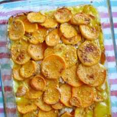 Przepis na Sweet potato and peanut gratin...