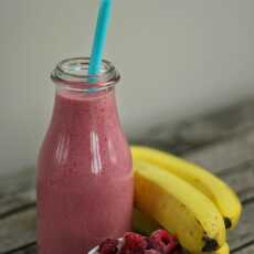 Przepis na Koktajl Malina & Banan / Raspberry Banana Smoothie (raw vegan)