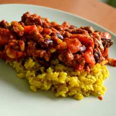 Przepis na Ryż curry, warzywa w mięsie na obiad niech każdy nabędzie :)