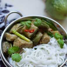 Przepis na Zielone curry z tajskich bakłażanów