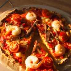 Przepis na Dietetyczna pizza z krewetkami i anchois'a!
