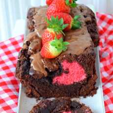 Przepis na Ciasto z sercem (ukrytym) - czekoladowe brownie walentynkowe