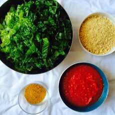Przepis na Curry z sałaty rzymskiej i orzechów