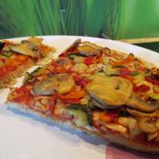 Przepis na Otrębowa pizza z warzywami