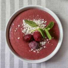 Przepis na WIŚNIOWY BUDYŃ JAGLANY / CHERRY MILLET PUDDING