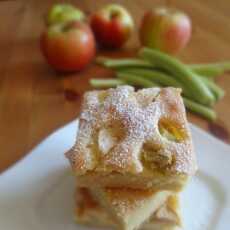 Przepis na Ciasto z rabarbarem i jabłkami