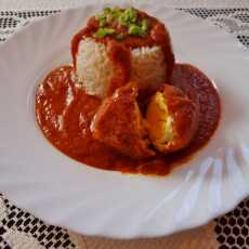 Przepis na Jajko w sosie curry z ryżem