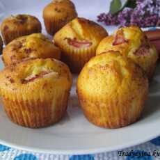 Przepis na Muffinki z rabarbarem i nutką cynamonu