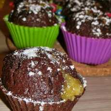 Przepis na Muffiny kakaowe z cytrynowym nadzieniem