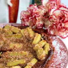 Przepis na Wegańskie, bezglutenowe, ciasto z rabarbarem / Vegan, gluten-free , rhubarb pie