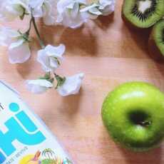 Przepis na Jabłko + kiwi + woda kokosowa