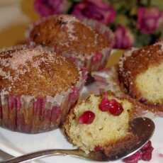 Przepis na Muffinki z białą czekoladą i granatem