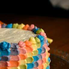 Przepis na Tęczowy 'Petal cake'- krok po kroku