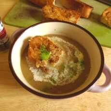 Przepis na Zupa z fenkułu z grzankami/Fennel soup with croutons