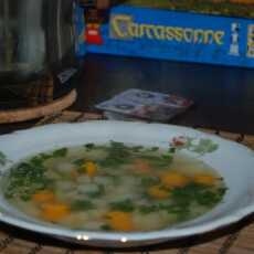 Przepis na Zupa z młodej kalarepy i kulinarnie po urlopie