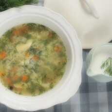 Przepis na Zupa koperkowa z lanymi kluskami