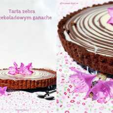 Przepis na Tarta zebra z czekoladowym ganache