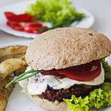 Przepis na WEGAŃSKIE BEZGLUTENOWE BURGERY Z BURAKA I MAJONEZ BEZ OLEJU | VEGAN GLUTEN-FREE BEET BURGERS AND OIL-FREE MAYO