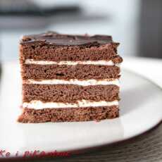 Przepis na Ciasto miodowo-czekoladowe z masą budyniową czyli PYCHA