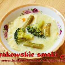 Przepis na Zupa brokułowo - szparagowa