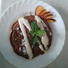 Przepis na Kakaowe pancakes z nadzieniem bananowo-miętowym