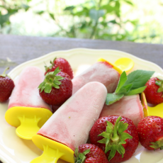 Przepis na Domowe lody? Sorbet truskawkowy i lody truskawkowo-jogurtowe