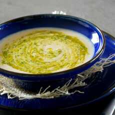 Przepis na Zupa krem z pieczonych warzyw z miętowym pesto. BLW