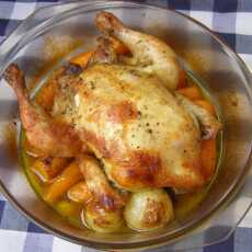 Przepis na Kurczak z rękawa z marchewką i cebulą z indyjską nutą garam masala...
