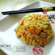 Przepis na Smażony ryż z marchewką