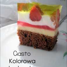 Przepis na Ciasto Kolorowa truskawka