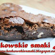 Przepis na Czekoladowo- cynamonowe brownie z orzechami