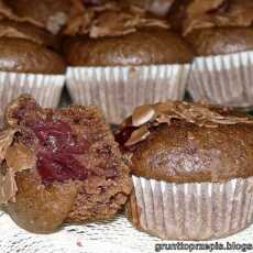 Przepis na Czekoladowe mini-muffinki z wiśniami