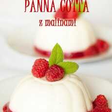 Przepis na Waniliowa panna cotta z malinami