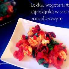 Przepis na Lekka, wegetariańska zapiekanka w sosie pomidorowym