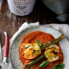 Przepis na NADZIEWANE KWIATY CUKINII - STUFFED ZUCCHINI FLOWERS