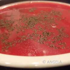 Przepis na Barszcz z botwinką - Borsh (beetroot with leaves soup) - Minestrone polacco con le barbe rosse con le foglie