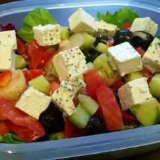 Przepis na Lunch w pracy: sałatka a'la grecka