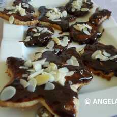 Przepis na Kruche ciastka kokosowe z czekoladą i migdałami - Coconut Cookies with Chocolate and Almonds - Pasticcini al cocco con cioccolato e mandorle