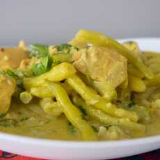 Przepis na Pyszne curry z łososiem i fasolką szparagową 