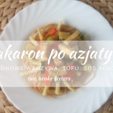 Przepis na Makaron po azjatycku z tofu