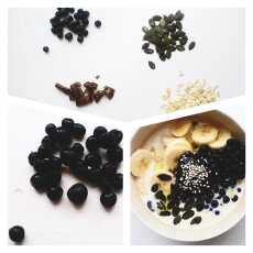 Przepis na Owsianka z jagodami / Porridge with bilberries 