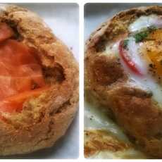 Przepis na Jajka zapiekane w bułce / Eggs baked in rolls