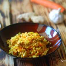 Przepis na Orientalny ryż z indykiem