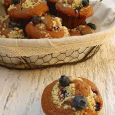 Przepis na CZEKOLADOWE MUFFINKI Z BORÓWKĄ AMERYKŃSKĄ