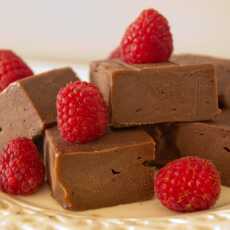 Przepis na Vege kostki czekoladowe z malinami 