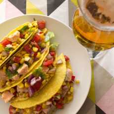 Przepis na Letnie tacos rybne podane z piwem witbier